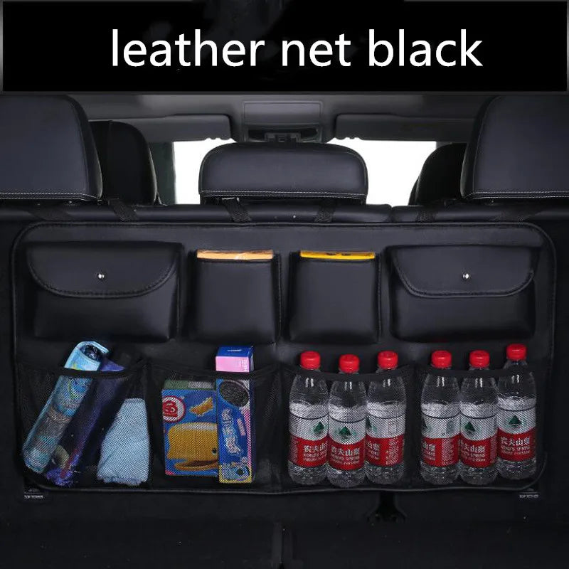 Auto Ease™ Premium Leather Rear Trunk Organizer System
