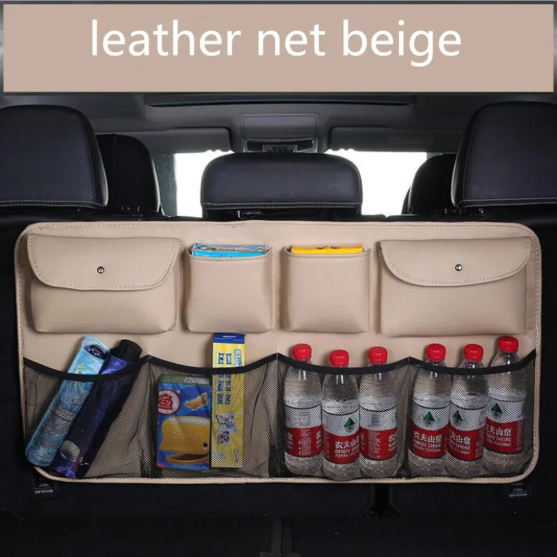 Auto Ease™ Premium Leather Rear Trunk Organizer System