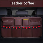 Auto Ease™ Premium Leather Rear Trunk Organizer System