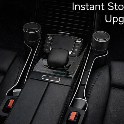 Auto Ease™ Dual Cup Seat Organizer – Front & Rear Storage Upgrade