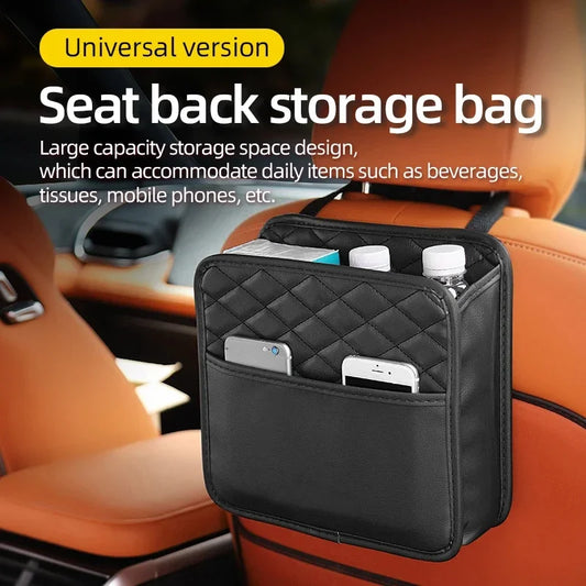 Auto Ease™ Leather Seat Back Storage Organizer