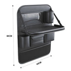 Auto Ease™ Foldable Seat Back Organizer with Integrated Tray Table