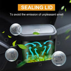 Auto Ease™ Compact Hanging Trash Bin with Flip-Top Lid