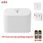 Auto Ease™ Compact Hanging Trash Bin with Flip-Top Lid