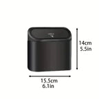 Auto Ease™ Compact Hanging Trash Bin with Flip-Top Lid