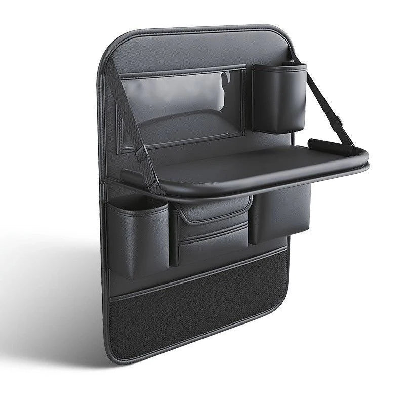 Auto Ease™ Foldable Seat Back Organizer with Integrated Tray Table
