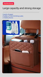 Auto Ease™ Leather Seat Back Storage Organizer