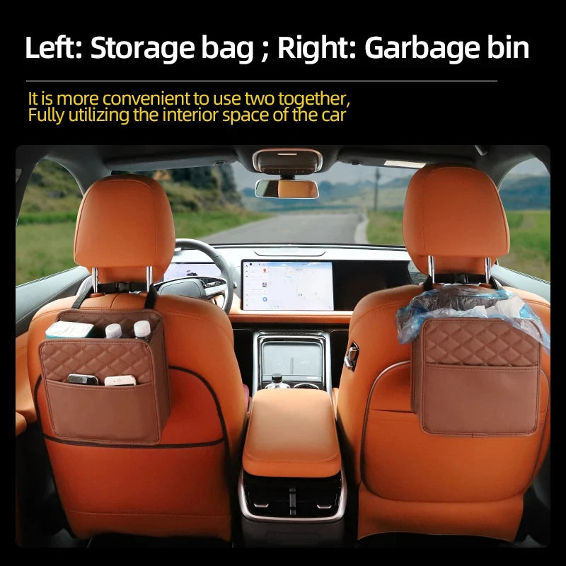Auto Ease™ Leather Seat Back Storage Organizer
