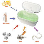 Auto Ease™ Compact Hanging Trash Bin with Flip-Top Lid