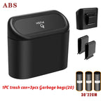 Auto Ease™ Compact Hanging Trash Bin with Flip-Top Lid