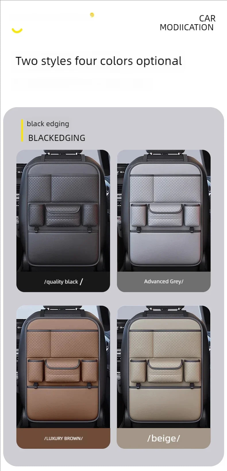 Auto Ease™ Smart Backseat Organizer – Maximum Storage, Zero Clutter